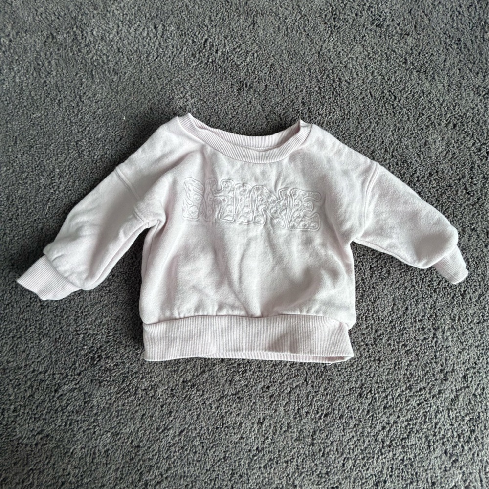 Kids Light Pink Sweatshirt- Shine